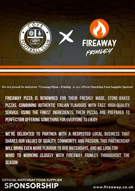 MATCH DAY FOOD SPONSOR